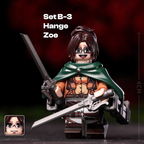 Attack on Titan LEGO Minifigures COMPLETE SET - Eren Armin Mikasa, Levi Ackerman - Picture 12 of 19