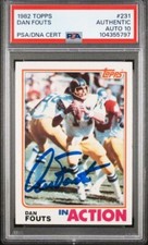 Dan Fouts Cards, Rookie Card and Autographed Memorabilia Guide 32