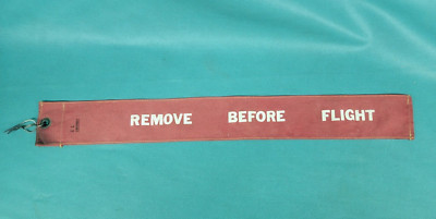 VINTAGE DRAG RACE REMOVE BEFORE FLIGHT PARACHUTE AVIATION GASSER BANNER TAG