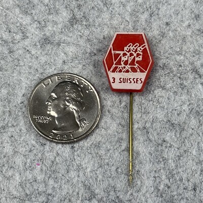 3 Suisses Clothing Company Dutch Vintage Stick Pin Badge #49745