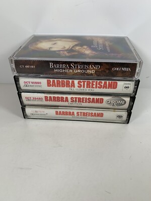 Barbra Streisand￼ Lot of 4 Vintage Cassette Tapes￼ 1980 s-1990 s