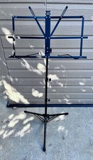 Audio 2000 AST442BK Fold Up Music Stand with Bag Black