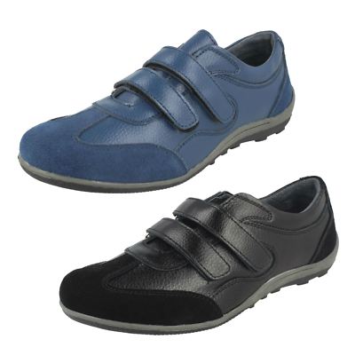 Ladies Eaze Casual Comfort Hook & Loop Strap Shoes F7R134