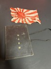 Ww2 Japanese document text note book with Flag