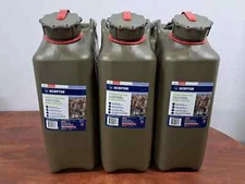 Lot 3 Brand New Scepter Genuine 5 Gallon / 20 L Olive Drab Military Fuel Can MFC