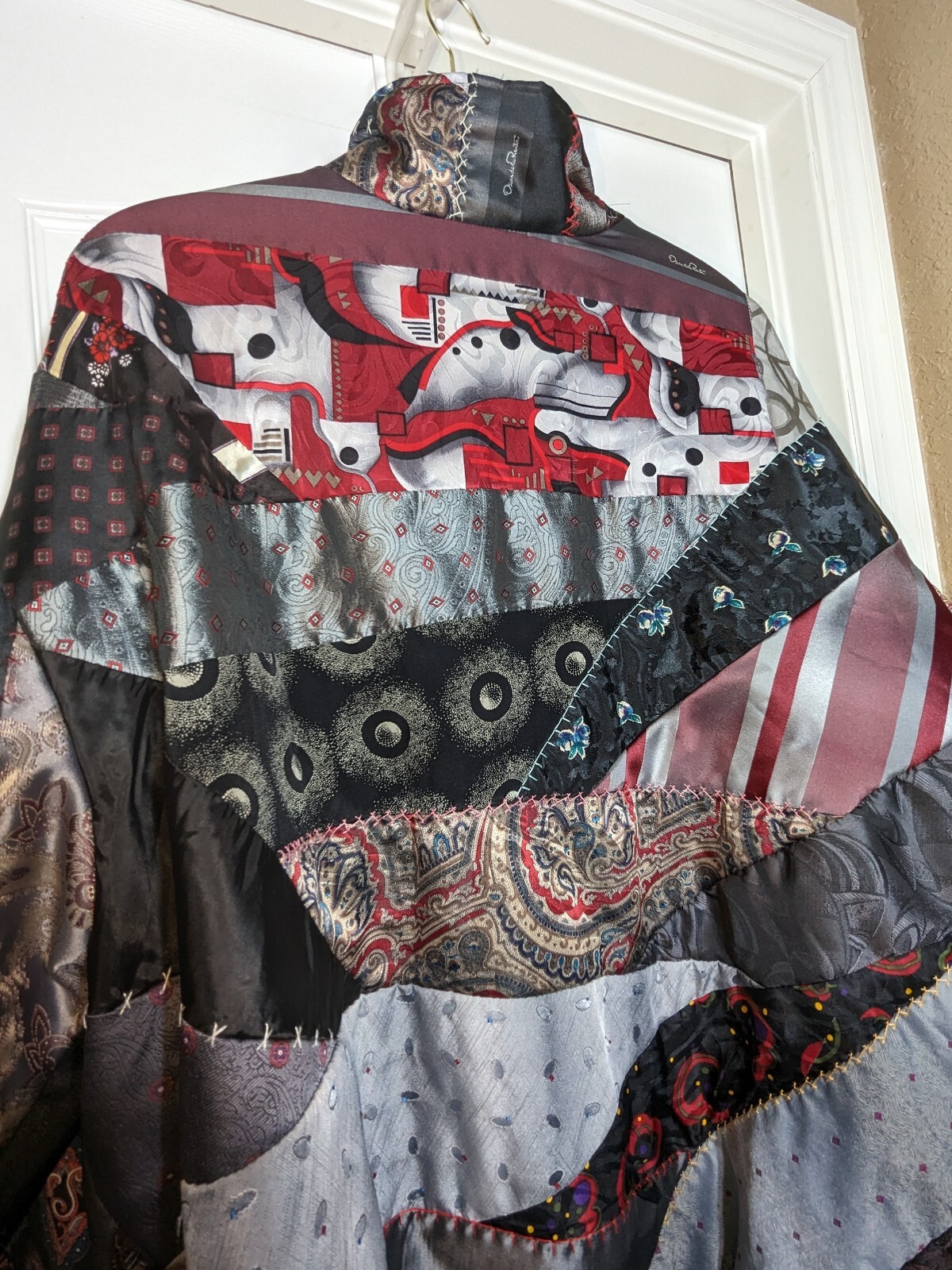 Vintage Reworked OSCAR De La RENTA Patchwork Coat… - image 16