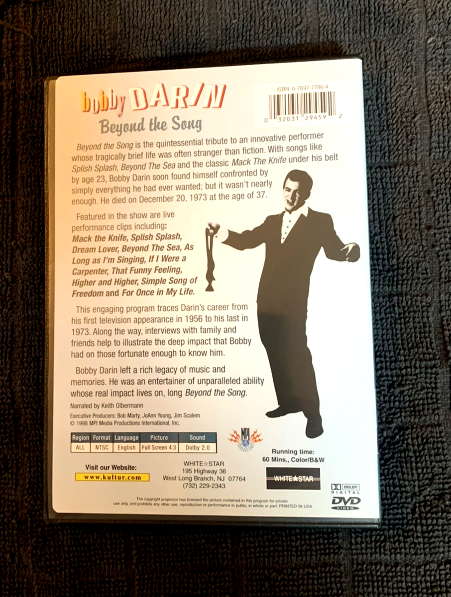 Bobby Darin: Beyond the Song (DVD, 1998) for sale online | eBay