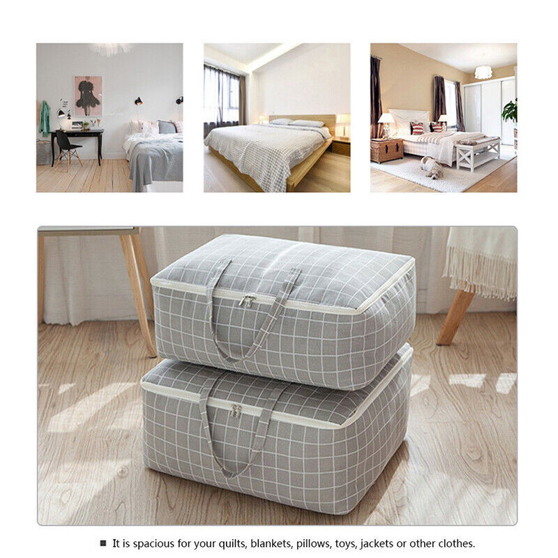 Clothes Quilt Blanket Storage Bag Fabric Organizer Waterproof Zipper