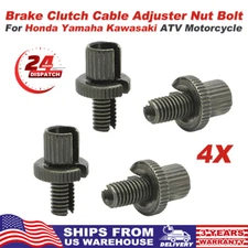 4x 8mm Brake Clutch Cable Adjuster Nut M8 For Honda Yamaha Kawasaki Suzuki ATV