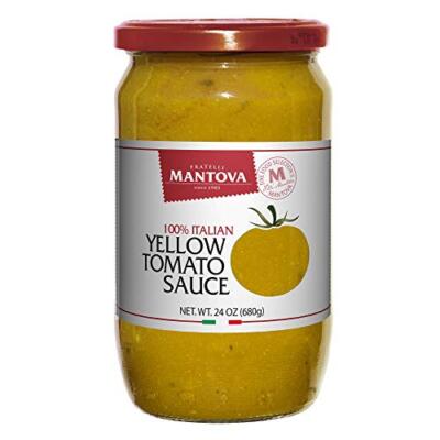 Mantova Yellow Italian Tomato Sauce 24 ounce Pack of 2 100% Italian Tomatoes ...