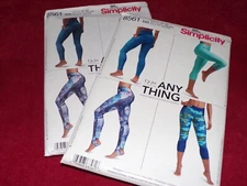 🌸 SIMPLICITY #8561 - LADIES ( 4 STYLE ) LEGGINGS PATTERN XS-XL / 1XL-5XL FF