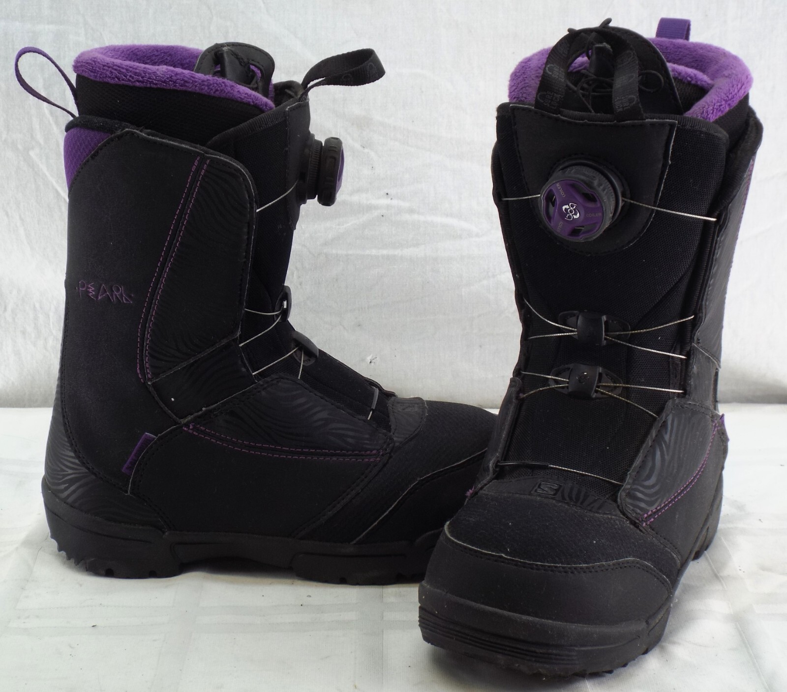 Stivali da snowboard da donna Salomon Pearl Boa usati taglia 6 0 #564544