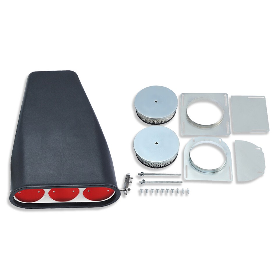 Smooth Street Rod Hood Scoop Single or Dual Carb Bug Catcher Intake ...