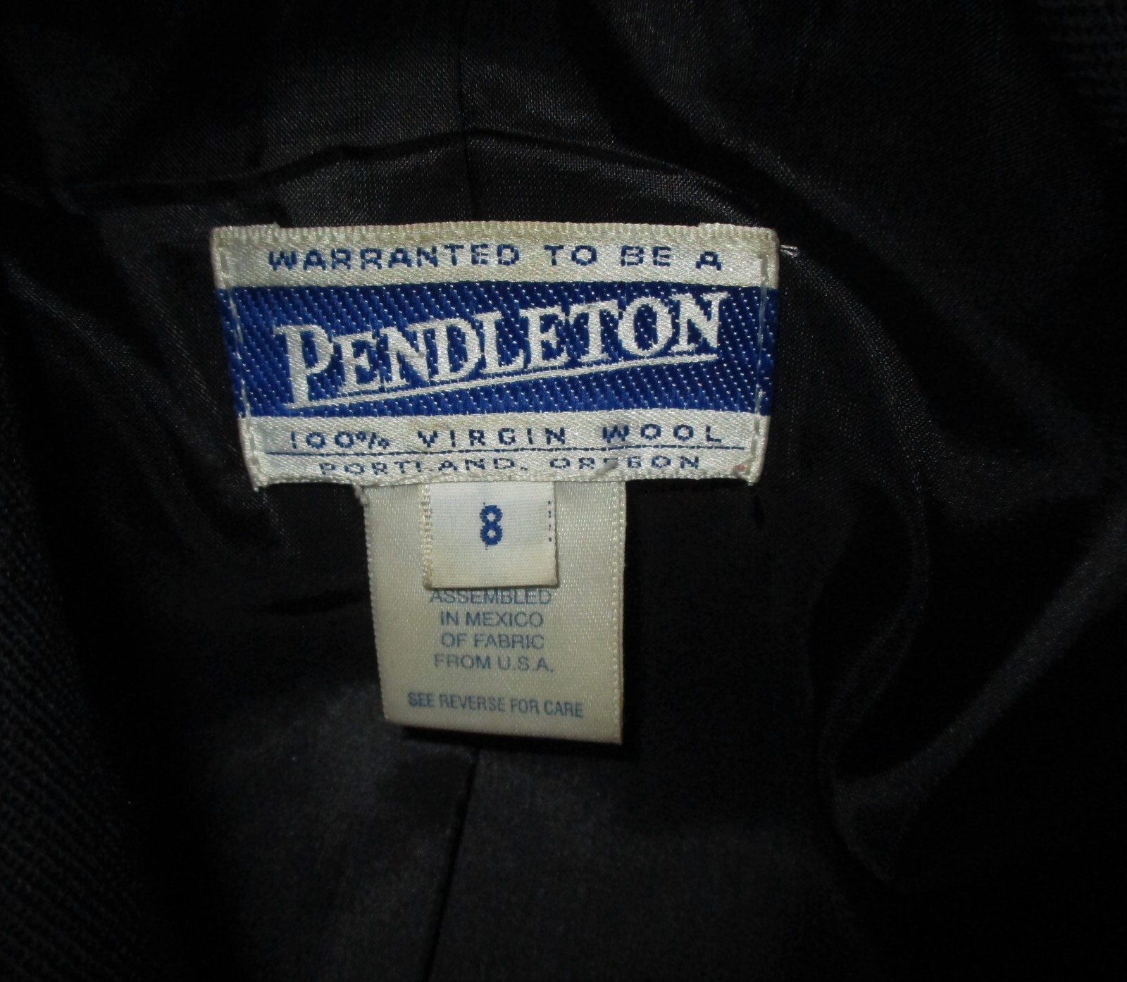 PENDLETON Blue 100% Virgin Wool Jacket Women's Si… - image 6