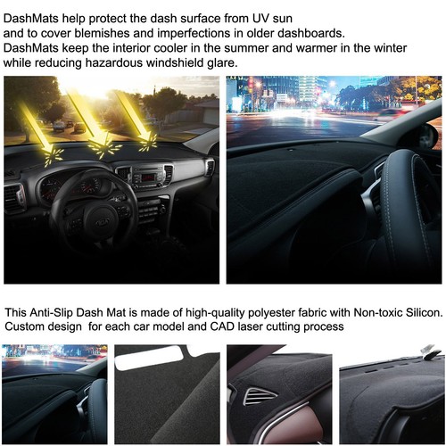 AntiSlip Dash Mat for 05/2017~2019 Holden Astra Sedan w/ Forward Collision Alert - Picture 7 of 9