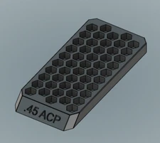 Bullet Tray Reloading Block .45 ACP Dillon Hornady RCBS 3d printed Frankford