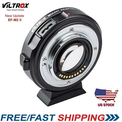 VILTROX EF-M2II 0.71x AF Speed Booster Reducer Adapter Canon EF to M43 MFT