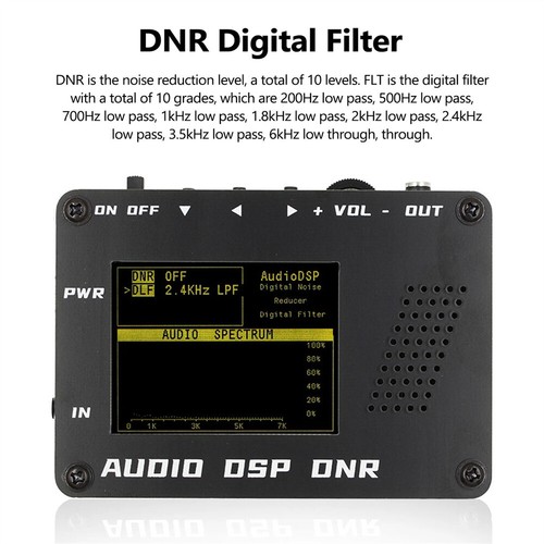 Audio DSP Noise Reducer DNR Digital Filter SSB Ham Radio For YAESU ICOM+Speaker - Photo 9/12
