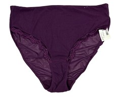 VintageLane Bryant Intimates Panties Size 14/16 Granny Purple Eggplant Lace Trim