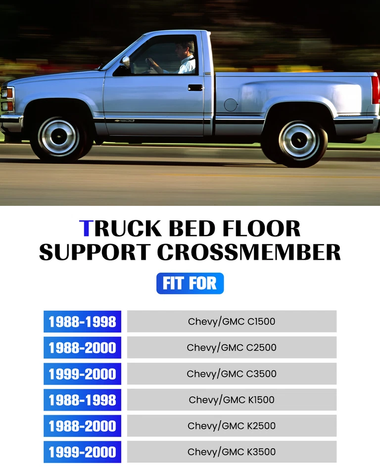 5PCS Bed Crossmember for 1988-2000 C1500 C2500 K2500 Chevrolet/GMC Pick Up NEW - Image 2 of 4