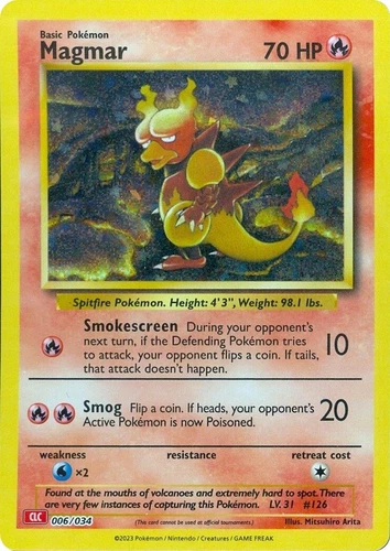 Magmar 006/034 Trading Card Game Classic