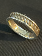 STERLING SILVER 925 Size 12.5 ROPE BRAID RING BAND