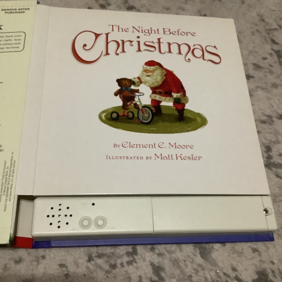 THE NIGHT BEFORE CHRISTMAS Hallmark Recordable Storybook eBay