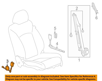GM OEM 12-20 Sonic Restraint Systems Front Seat Belts-Buckle 19300532