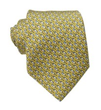 Vineyard Vines Boys Yellow Lobster Buoys Graphic Print Silk Tie