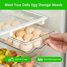 Refrigerator Egg Drawer Snap-on Hanging Tray Drawer Space Saving Adjustable