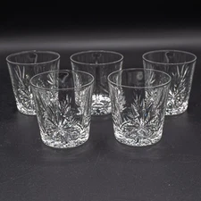 READ- Edinburgh Crystal Star of Edinburgh Old Fashioned Tumbler 3 1/8" -Set of 5