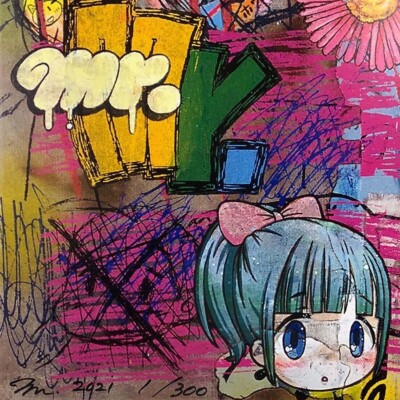 Mr. Pinkish Gold poster ED 300 Takashi Murakami MADSAKI kaikai