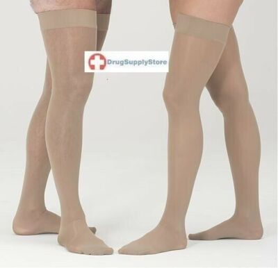 Mediven PLUS 40-50mmHg Open Toe Thigh Highs w/ Silicone Top Band 
