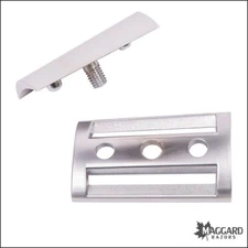Safety Razor Replacement Head, Matte Silver Maggard Razors SLANT
