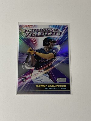 2024 Topps Stadium Club Virtuosos Of Velocity VV-22 Ronny Mauricio RC Mets