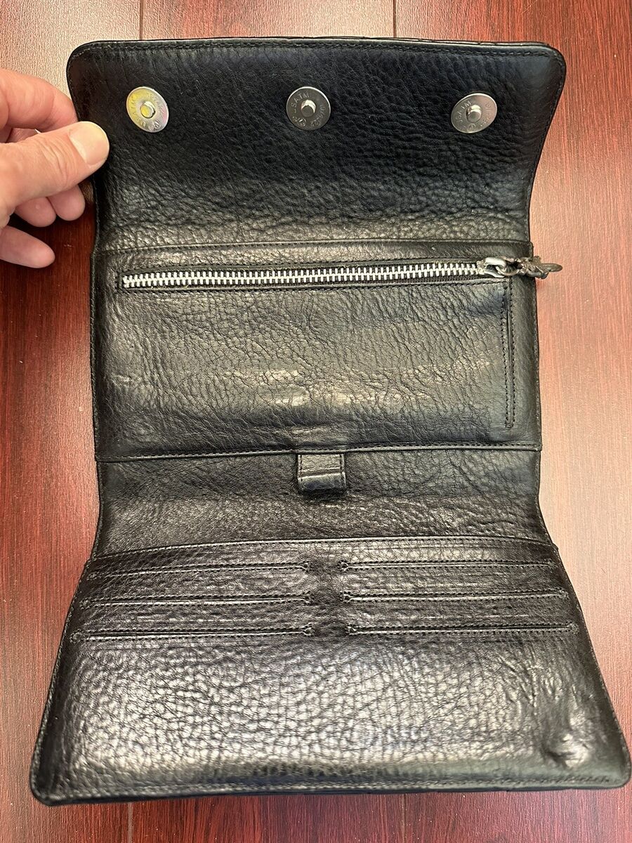100% Authentic Chrome Hearts Black Quilted 3 Snap Trifold 100% Authentic Chrome Hearts Black Quilted 3 Snap Trifold