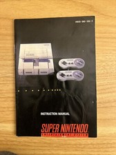 Super Nintendo Game System INSTRUCTION MANUAL ONLY