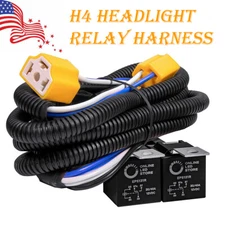 H4 LED Headlight Brightness Intensifier Wiring Harness For Chevy C10 Pickup