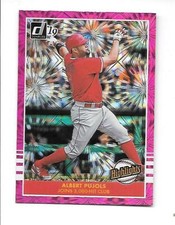 ALBERT PUJOLS 2019 DONRUSS HIGHLIGHTS PINK FIREWORKS #H2 LOS ANGELES ANGELS