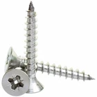 PROFESSIONAL SILVER WOOD PVC SCREW COUNTERSUNK WOODSCREW SCREWS POZI Universal
