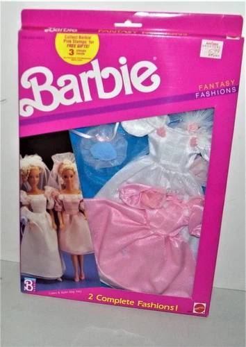 Vintage ~ 1989 Barbie Fantasy Fashions ~ 2 Complete outfits #8242 NRFB