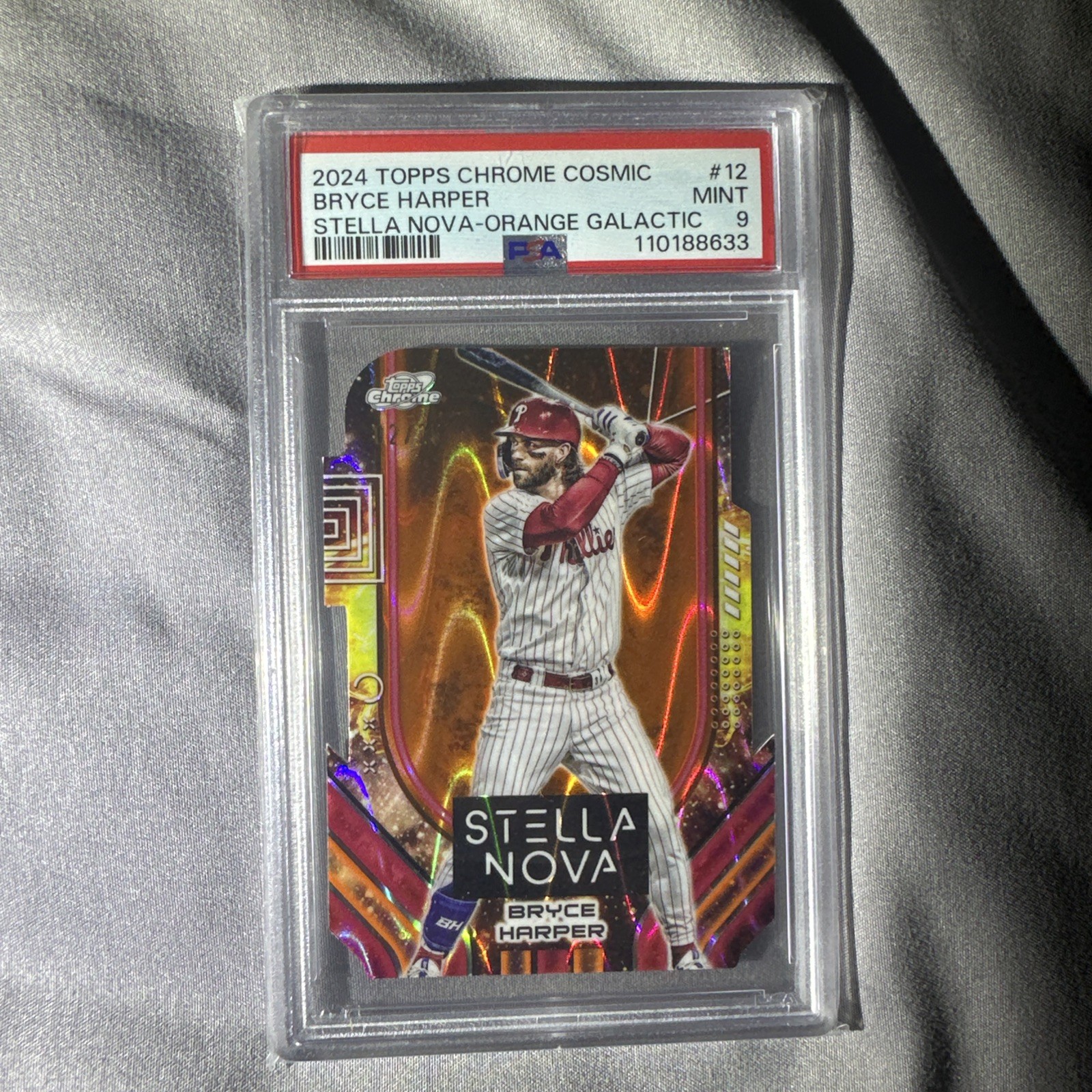 🔥CASE HIT- 2024 Topps Cosmic Chrome  Bryce Harper Stella Nova SSP ORANGE /25