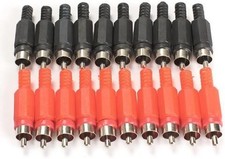 Solder RCA Plug Male Audio Video Adapter Connector