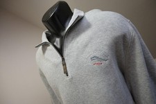 Tommy Bahama Relax 1/4 Zip Pull Over Sweater Marlin Gray Mens Sz Large