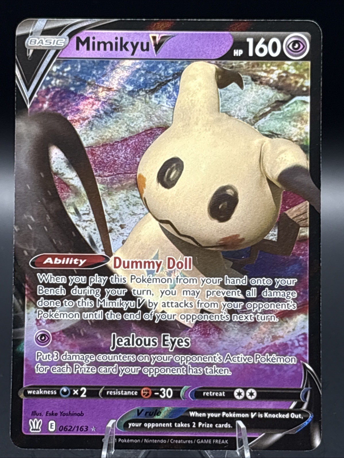 Pokemon TCG - Mimikyu V - 062/163 - Battle Styles - Ultra Rare