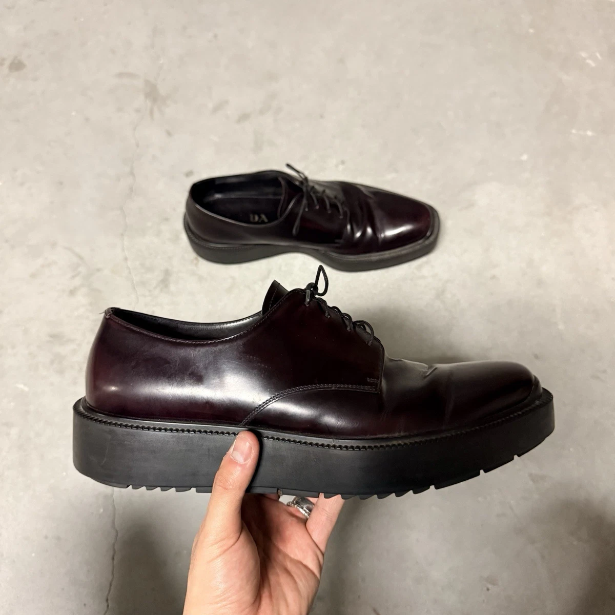 PRADA Red Dress Shoes for Men for sale | eBay display picture 3