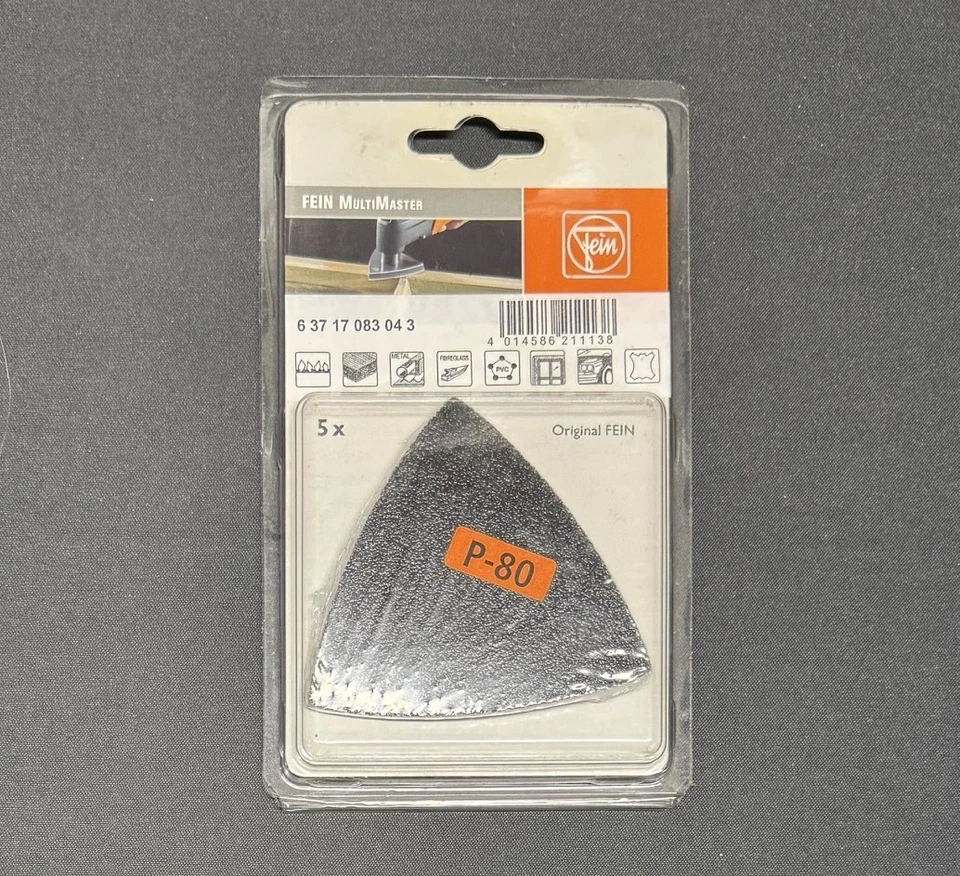 Original Fein Multimaster 5pc P80 Free shipping - Image 1 of 1