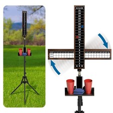 AIWEILUCK Cornhole Scoreboard With Drink Holder, Score Keeper Set Large, Red