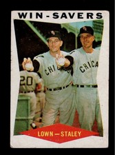 1960 Topps #57 TURK LOWN & GERRY STALEY CC Chicgao White Sox WIN-SAVERS Combo GD