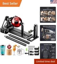 Laser Rotary Roller 4-in-1 Engraving Kit for Cylindrical Spherical Ring Shapes